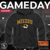 Picture of Campus Colors Adult Arch & Logo Soft Style Gameday Hooded Sweatshirt (Missouri Tigers - Black, Small)