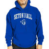 Picture of Campus Colors Adult Arch & Logo Soft Style Gameday Hooded Sweatshirt (Seton Hall Pirates - Royal, XX-Large)
