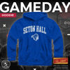 Picture of Campus Colors Adult Arch & Logo Soft Style Gameday Hooded Sweatshirt (Seton Hall Pirates - Royal, XX-Large)