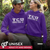 Picture of Campus Colors Adult Arch & Logo Soft Style Gameday Hooded Sweatshirt (TCU Horned Frogs - Purple, Medium)