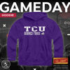 Picture of Campus Colors Adult Arch & Logo Soft Style Gameday Hooded Sweatshirt (TCU Horned Frogs - Purple, Small)