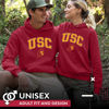Picture of Campus Colors Adult Arch & Logo Soft Style Gameday Hooded Sweatshirt (USC Trojans - Cardinal, Medium)