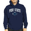Picture of Campus Colors Adult Arch & Logo Soft Style Gameday Hooded Sweatshirt (Penn State Nittany Lions - Navy, XX-Large)