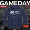 Picture of Campus Colors Adult Arch & Logo Soft Style Gameday Hooded Sweatshirt (Penn State Nittany Lions - Navy, XX-Large)