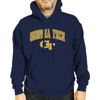 Picture of Campus Colors Adult Arch & Logo Soft Style Gameday Hooded Sweatshirt (Georgia Tech Yellowjackets - Navy, XX-Large)
