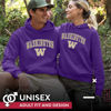 Picture of Campus Colors Adult Arch & Logo Soft Style Gameday Hooded Sweatshirt (Washington Huskies - Purple, XX-Large)