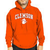 Picture of Campus Colors Adult Arch & Logo Soft Style Gameday Hooded Sweatshirt (Clemson Tigers - Orange, Medium)
