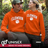 Picture of Campus Colors Adult Arch & Logo Soft Style Gameday Hooded Sweatshirt (Clemson Tigers - Orange, Medium)