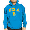 Picture of Campus Colors Adult Arch & Logo Soft Style Gameday Hooded Sweatshirt (UCLA Bruins - Light Blue, Small)