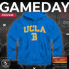 Picture of Campus Colors Adult Arch & Logo Soft Style Gameday Hooded Sweatshirt (UCLA Bruins - Light Blue, XX-Large)