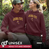 Picture of Campus Colors Adult Arch & Logo Soft Style Gameday Hooded Sweatshirt (Arizona State Sun Devils - Maroon, Medium)