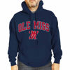 Picture of Campus Colors Adult Arch & Logo Soft Style Gameday Hooded Sweatshirt (Ole Miss Rebels - Navy, Medium)