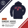 Picture of Campus Colors Adult Arch & Logo Soft Style Gameday Hooded Sweatshirt (Ole Miss Rebels - Navy, Medium)