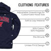 Picture of Ole Miss Rebels Arch & Logo Gameday Hooded Sweatshirt - Navy (Small)