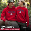 Picture of Campus Colors Adult Arch & Logo Soft Style Gameday Hooded Sweatshirt (Arizona Wildcats - Red, Large)
