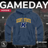 Picture of Campus Colors Adult Arch & Logo Soft Style Gameday Hooded Sweatshirt (Kent State Golden Flashes - Navy, Small)