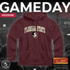Picture of Campus Colors Adult Arch & Logo Soft Style Gameday Hooded Sweatshirt (Florida State Seminoles - Maroon, Large)