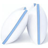 Picture of viewstar King Size Pillows Set of 2, Pillows 2 Pack for Sleeping, King Pillows with Down Alternative for Back and Side Sleepers, Fluffy Bed Pillows for Bed, Machine Washable, Light Blue, 20" x 34"
