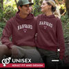 Picture of Campus ColorsCampus Colors Adult Arch & Logo Soft Style Gameday Hooded Sweatshirt (Harvard Crimson - Red, Small)