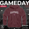 Picture of Campus ColorsCampus Colors Adult Arch & Logo Soft Style Gameday Hooded Sweatshirt (Harvard Crimson - Red, Small)