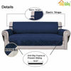 Picture of Easy-Going Reversible Loveseat Couch Cover for 2 Cushion Couch Sofa Cover for Dogs Water Resistant Furniture Protector with Foam Sticks Elastic Straps for Pet (Loveseat, Navy/Ivory)