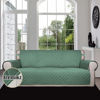 Picture of Easy-Going 4 Seater Sofa Slipcover Reversible Sofa Cover Water Resistant Couch Cover with Foam Sticks Elastic Straps Furniture Protector for Pets Children Dog Cat (XX-Large, Cyan/Ivory)
