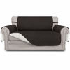 Picture of Easy-Going Reversible Loveseat Couch Cover for 2 Cushion Couch Sofa Cover for Dogs Water Resistant Furniture Protector with Foam Sticks Elastic Straps for Pet (Loveseat, Chocolate/Ivory)