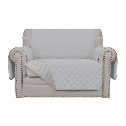 Picture of Easy-Going Oversized Chair Sofa Slipcover Reversible Sofa Cover Water Resistant Couch Cover Furniture Protector Cover with Elastic Straps for Pets Dog (Oversized Chair, Light Gray/Light Gray)