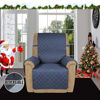 Picture of Easy-Going Recliner Sofa Slipcover Reversible Sofa Cover Water Resistant Couch Cover Furniture Protector with Elastic Straps for Pets Kids Children Dog Cat (Recliner, Dark Blue/Light Blue)