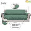 Picture of Easy-Going Oversized Chair Sofa Slipcover Reversible Sofa Cover Water Resistant Couch Cover Furniture Protector Cover with Elastic Straps for Pets Dog (Oversized Chair, Cyan/Ivory)