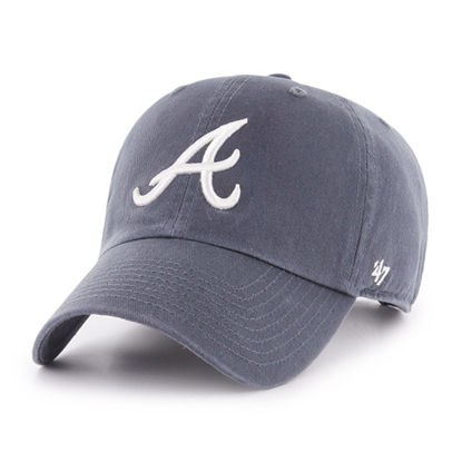 Picture of '47 New York Yankees Adjustable Cap Clean Up MLB, Atlanta Braves Vintage Navy, One Size