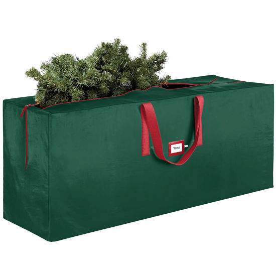 Picture of Heavy Duty Christmas Tree Storage Bag 9 Ft - Christmas Tree Bag Green - Tree Bags For Storage - Xmas Tree Storage Bag Holds 9 Ft Christmas Tree Bag For All Year Round Christmas Storage