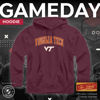 Picture of Campus Colors Adult Arch & Logo Soft Style Gameday Hooded Sweatshirt (Virginia Tech Hokies - Maroon, Medium)