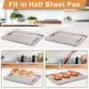 Picture of Cooling Rack for Baking 3 Tiers, 16" x 10" Cookie Cooling Wire Rack Stackable Collapsible Nonstick, Stainless Steel Baking Cooking Cooling Racks with Optimum Air Flow, Rose Gold