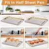 Picture of Cooling Rack for Baking 3 Tiers, 16" x 10" Cookie Cooling Wire Rack Stackable Collapsible Nonstick, Stainless Steel Baking Cooking Cooling Racks with Optimum Air Flow, Gold