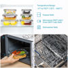 Picture of Vtopmart 8 Pack Glass Food Storage Containers with Airtight Lids, Glass Meal Prep Containers, Bento Boxes for Lunch, for Microwave, Oven, Freezer and Dishwasher, BPA Free