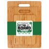 Picture of Bamboo Cutting Boards for Kitchen [Set of 3] Wood Cutting Board for Chopping Meat, Vegetables, Fruits, Cheese, Knife Friendly Serving Tray with Handles