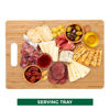 Picture of Bamboo Cutting Boards for Kitchen [Set of 3] Wood Cutting Board for Chopping Meat, Vegetables, Fruits, Cheese, Knife Friendly Serving Tray with Handles