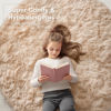 Picture of OLANLY Beige Round Rugs for Bedroom - Machine Washable, 8x8 Feet Circle Area Rugs for Living Room, Soft and Fluffy Shaggy Carpet for Teen Girls and Boys, Dorms, Nursery Rooms, Home Decor Aesthetic