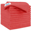 Picture of HOMEXCEL Red Microfiber Cleaning Cloths 12 Pack, 12.5 x 12.5 Inch Microfiber Towel for Cars, Ultra Absorbent Cleaning Rags, Lint Free Cleaning Towels for Household, Kitchen, Window, and Car