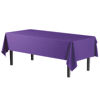 Picture of Exquisite 12-Pack Premium Plastic Tablecloth 54in. x 108in. Rectangle Table Cover - Purple