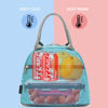 Picture of FlowFly Lunch Bag Tote Bag Lunch Organizer Lunch Holder Insulated Lunch Cooler Bag for Women/Men,Sea Blue