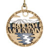 Picture of Rocky Mountain National Park 3" Wood Ornament - Handcrafted 2-Layer Christmas Decor with Glacial Valleys Scene