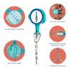 Picture of HOOK-EZE New All in One Nail Knot Tying Tool | Pack of 2 | Protect from Fish Hooks | Tie Fishing Knots Easily | Cool Gadgets | Ice & Fly Fishing Gifts & Accessories for Beginner Anglers - Turquoise