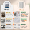 Picture of Lifewit 2 Pack Laundry Hamper Large Collapsible Laundry Basket, Freestanding Waterproof Cloth Hamper with Easy Carry Handles in Laundry Room Bedroom Bathroom College Dorm for Adult, Grey&Blue, 2 x 80L