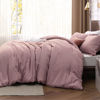 Picture of Bedsure Twin/Twin XL Comforter Set Dorm Bedding - Dusty Rose Twin Extra Long Comforter, Soft Bedding for College, Cationic Dyed Bedding Set, 1 Comforter (68"x88") and 1 Pillow Sham (20"x26"+2")