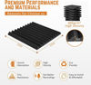 Picture of Acoustic Foam Panels 48 Pack - 1" x 12"x 12" High Density Soundproofing Wedges for Wall, Noise Absorbing and Sound-Damping, Quick-Recovery, Fire-Resistant - Perfect for Studio, Office, Gaming Room