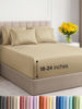 Picture of Extra Deep King Sheet Set - 6 Piece Breathable and Cooling Sheets - Hotel Luxury Bed Sheets Set - Easy & Secure Fit - Soft, Wrinkle Free and Comfy Sheets Set - Beige Sheet Set with Extra Deep Pockets