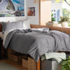 Picture of Bedsure Duvet Cover Twin/Twin XL Size - Soft Double Brushed Bedding Set for Kids & Adults, Zipper Closure, 2 Pieces, Includes 1 Duvet Cover (68"x90") & 1 Pillow Sham, NO Comforter, Grey