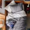 Picture of Bedsure Duvet Cover Twin/Twin XL Size - Soft Double Brushed Bedding Set for Kids & Adults, Zipper Closure, 2 Pieces, Includes 1 Duvet Cover (68"x90") & 1 Pillow Sham, NO Comforter, Grey